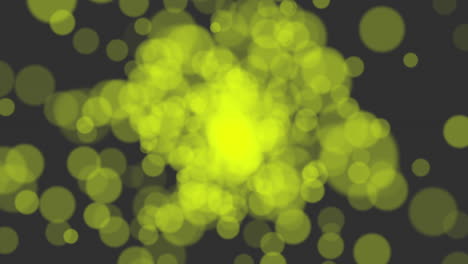 Radiant-yellow-light-source-illuminating-transparent-material