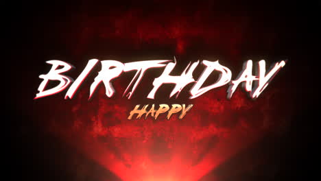 Modern-3d-Happy-Birthday-greeting-on-red-background