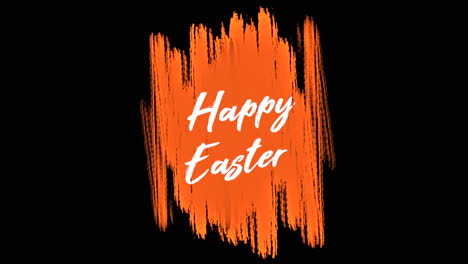 Vibrant-easter-greeting-Happy-Easter-brushstroke-on-black-background