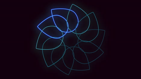 Captivating-blue-neon-flower-shines-with-vibrant-glow