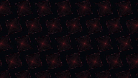 Diseño-Geométrico-Moderno-Con-Patrón-De-Cuadrícula-Cuadrada-Roja-Y-Negra-Dinámica