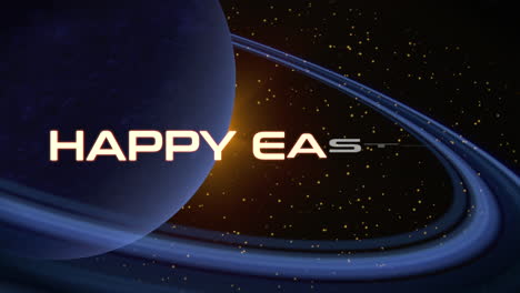 Happy-Easter-text-with-Saturn-planet-in-galaxy