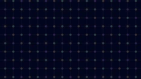 Colorful-pattern-of-circles-on-dark-background
