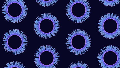 Circular-blue-pattern-on-black-background-cool-and-calming-circles