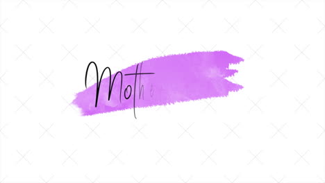 Mother's-day-handwriting-in-purple-on-white-surface