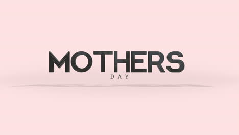 Muttertagsfeier,-Fettgedruckter,-Schattierter-Text-Auf-Rosa-Hintergrund