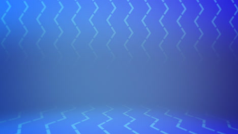 Dynamic-blue-wavy-pattern-on-dark-background,-engaging-zigzag-lines