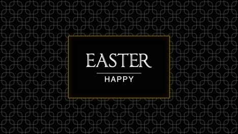Geometric-pattern-with-gold-frame-and-Happy-Easter-text