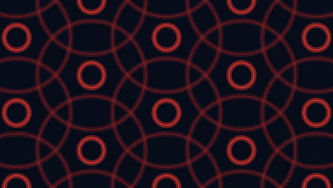 Abstrakte-Schwarze-Und-Blaue-Kreise-Mit-Zickzack-Linien-Muster