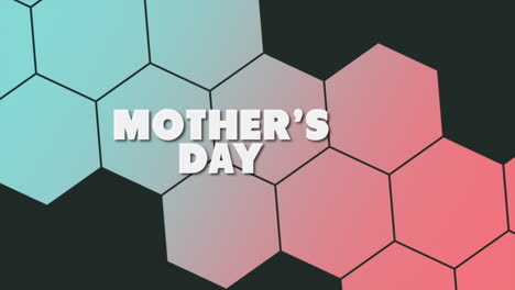 Vibrant-hexagonal-pattern-with-pink-Mothers-Day-typography