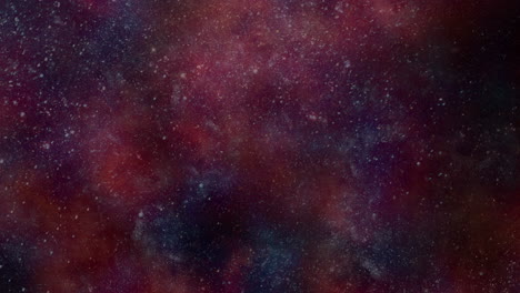 Impresionante-Nebulosa-Roja-Y-Violeta-Iluminada-En-Un-Fondo-Espacial