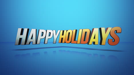 Festive-3d-rendered-Happy-Holidays-shines-on-blue-background