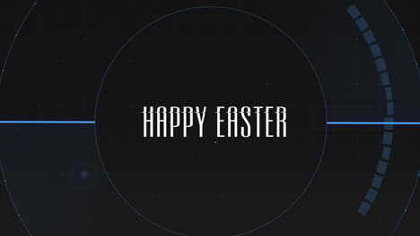 Diseño-Circular-De-Felices-Pascuas-Sobre-Fondo-Negro-Y-Azul