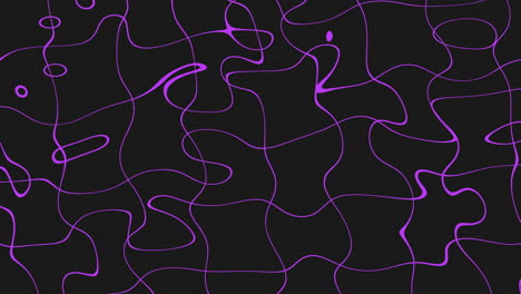 Curved-and-wavy-black-and-purple-pattern-on-dark-background