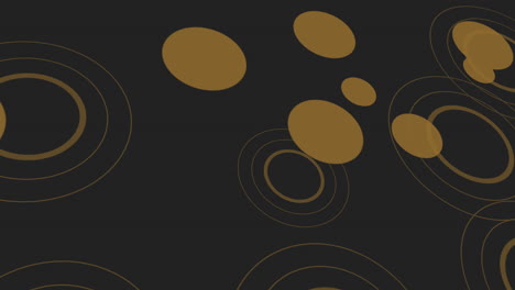 Elegant-black-and-gold-circle-pattern-on-black-background
