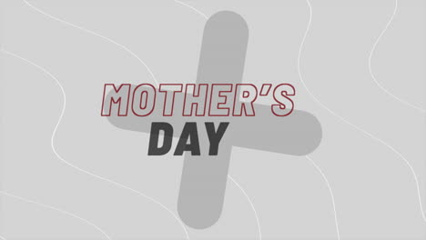 Nachdenklich-Muttertag-Karte-Roten-Buchstaben-Auf-Weißem-Hintergrund