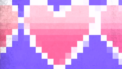 Diagonal-pixel-hearts-pink-and-blue-pixel-art-on-blue-background