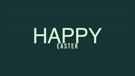 Simple-easter-greeting-Happy-Easter-in-green-letters-on-black