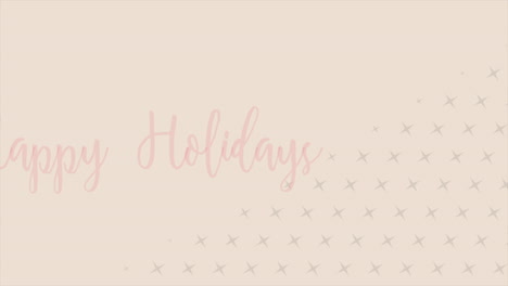 Fröhliche-Grußkarte-Mit-Schönen-Feiertagen-In-Stilvollen-Roten-Buchstaben-Auf-Beigem-Hintergrund