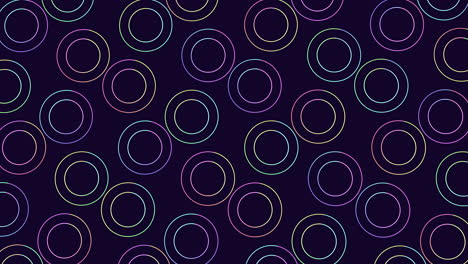 Buntes-Kreisförmiges-Muster-Auf-Schwarzem-Hintergrund