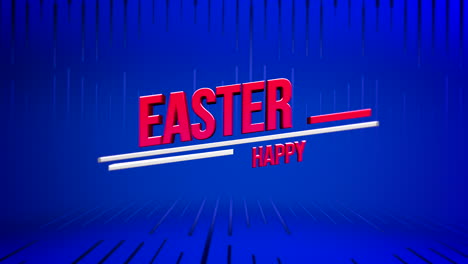 Easter-greeting-in-red-letters-on-blue-background-Happy-Easter