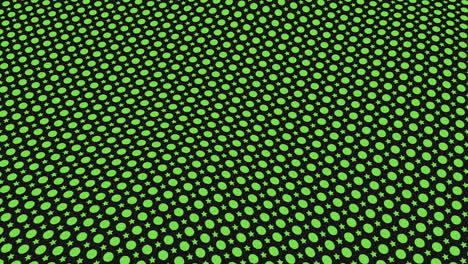 Black-and-green-dot-pattern-on-black-background