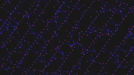 Sternenkonstellation-Gitter-Faszinierende-Blaue-Und-Orange-Punkte-Auf-Schwarzem-Hintergrund