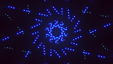 Fascinante-Espiral-Azul-De-Delicada-Disposición-De-Puntos