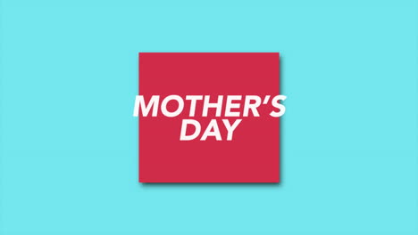 Vibrant-red-Mothers-Day-banner-shines-on-blue-background