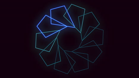 Kreisförmige-Blaue-Linien-Faszinierende-Tiefe-Und-Bewegung-In-Einem-Geheimnisvollen-Design