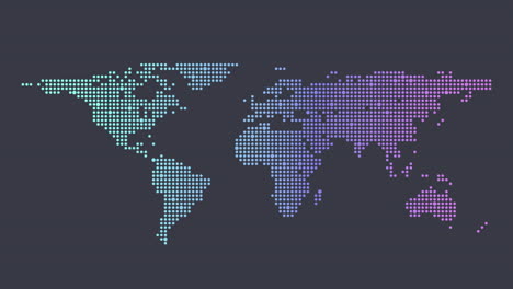 Punkte-Vereint-Eine-Lebendige-Abstrakte-Weltkarte