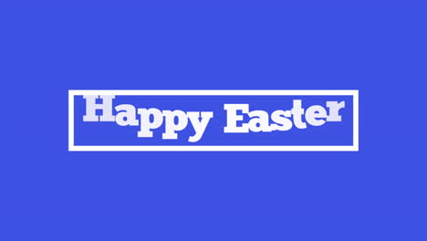 Frohe-Ostern-Feiern-In-Stil-Mit-Einem-Blauen-Quadrat-Und-Weißer-Schrift