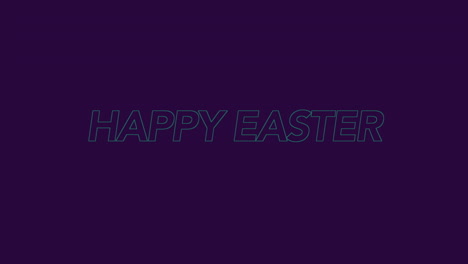 Lively-Easter-greeting-on-purple-background