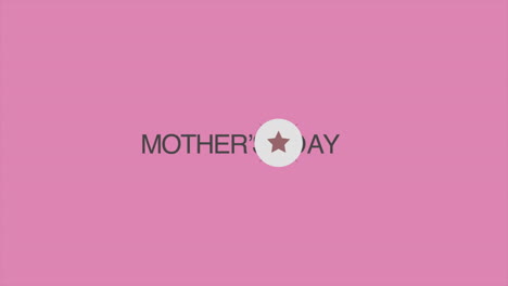 Elegante-Logotipo-Del-Día-De-La-Madre-Con-Estrella-Y-Fondo-Rosa