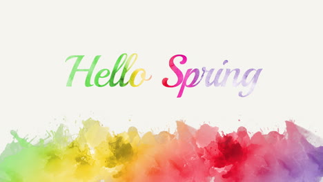 Hello-Spring-with-colorful-watercolor-background-and-rainbow-typography