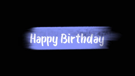 Blue-brushstroke-birthday-banner-with-white-Happy-Birthday-letters-on-black-background