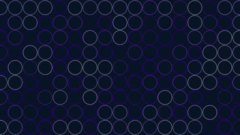 Interconnected-circles-abstract-design-in-dark-blue-and-green