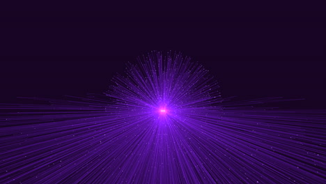 Purple-laser-beam-pierces-through-darkness