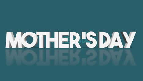 Feiern-Muttertag-Reflexionen-In-Buchstaben-Auf-Grünem-Hintergrund