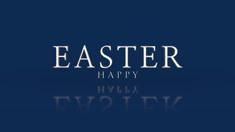 Happy-Easter-shines-in-modern-style-on-dark-blue-backdrop