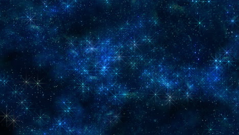 Rätselhafte-Blau-Leuchtende-Sterne-In-Der-Himmlischen-Leere