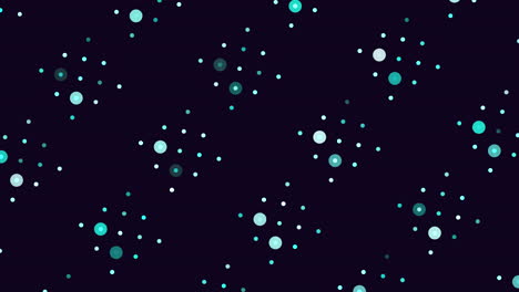 Mesmerizing-snowflake-pattern-green-dots-on-black-background
