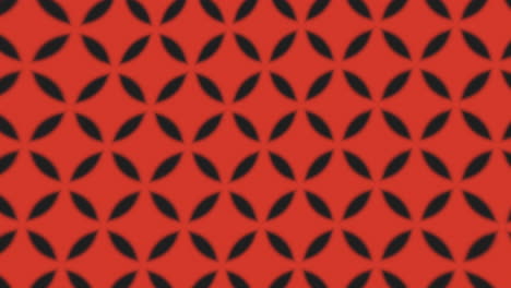 Patrón-De-Cuadrícula-Simétrica-En-Negro-Y-Rojo-Con-Cuadrados-Y-Rectángulos-Repetidos
