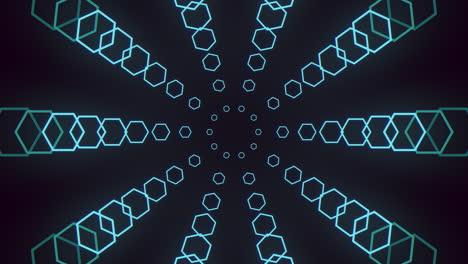 Patrón-De-Espiral-Geométrico-Azul-Neón-Dinámico-Con-Brillo-Futurista