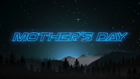 Celebrate-Mothers-Day-with-neon-blue-text-under-a-night-sky