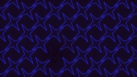 Patrón-De-Estrella-Azul-Brillante-Sobre-Un-Fondo-Oscuro