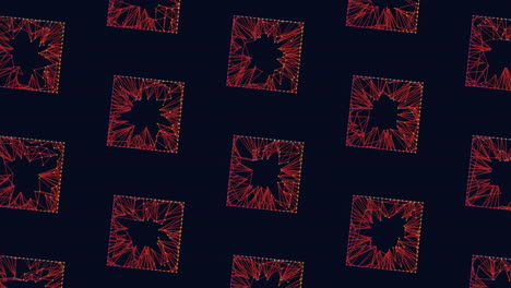 Red-cubes-diamond-pattern-on-black-background
