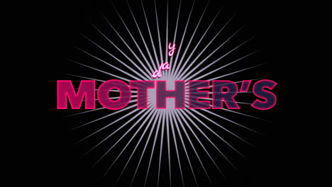 Stylish-pink-Mothers-Day-text-with-radiating-rays-of-light