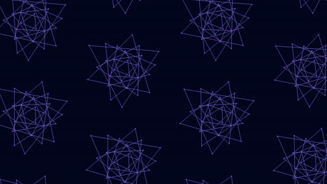 Líneas-Interconectadas-Que-Crean-Un-Patrón-De-Triángulo-Azul-Simétrico.