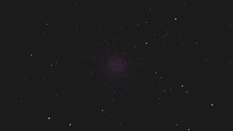 Lila-Punkt-Leuchtet-Vor-Schwarzem-Hintergrund